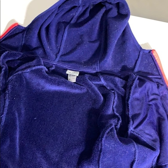 Champion C9 Hooded Fitted Mock Neck Fleece zip up purple violet - Picture 8 of 8